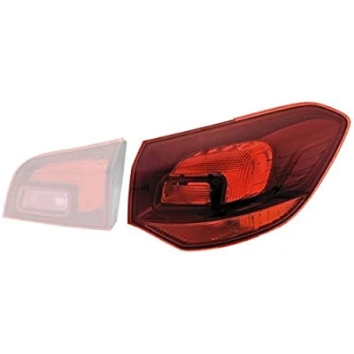 Abbildung von HELLA 9EL 354 998 031 Rückleuchte links äusserer Teil P21W, PY21W, W5W ohne Glühlampen Lampenträger OPEL: Astra J Sports Tourer