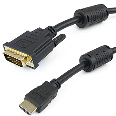 Abbildung von BeMatik Super Typ Kabel HDMI 1.4 DVI D Stecker auf 3 m