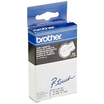 Abbildung von Brother Original P Touch Farbband blau auf weiß (TC 293)