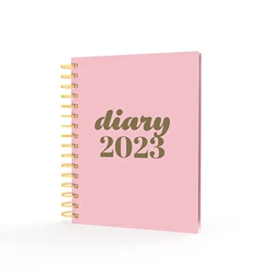 Abbildung von Collins Scandi Terminplaner A5, Tag pro Seite, Pink PW51 2023