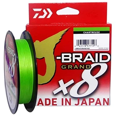 Abbildung von Daiwa J Braid Grand X8E 0.24mm 135m CH Geflochtene Schnur