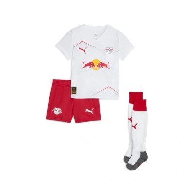 Abbildung von Puma RB Leipzig 25/26 Heimtrikot Minikit Kinder Mit Other Pattern White/Red Größe: 4 5Y