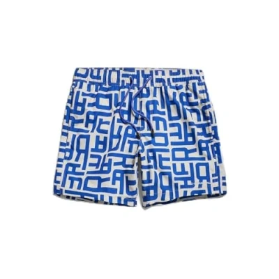 Abbildung von G STAR raw Herren Dirik Letter Allover Badeshorts, Mehrfarben (whitebait letters D24475 C331 G409), XL