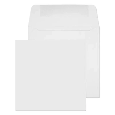 Abbildung von Blake Purely Everyday 0100G Quadratsicher Briefumschläge Naßklebung Weiß 100 x mm 100g/m² 500 Stück