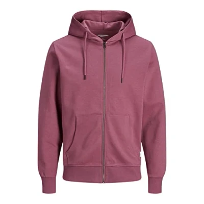 Abbildung von JACK&amp;JONES Herren JJEBASIC Sweat Zip Hood NOOS Sweatjacke, Hawthorn Rose, S