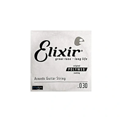 Abbildung von Elixir Gitarrensaite 0.030 (80/20 Bronze, Polyweb Beschichtung)