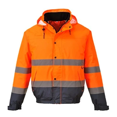 Abbildung von Portwest Zweifarbige Warnschutz Pilotjacke, Größe: L, Farbe: Orange/Marine, S266ONRL