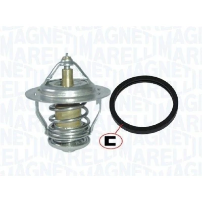 Abbildung von MAGNETI MARELLI 352317100510 Kühlwasserthermostat 82 28 mit Dichtung HYUNDAI: Getz, SANTA FE 2, Tucson, KIA: SORENTO 1, Cerato Schrägheck