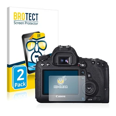 Abbildung von BROTECT (2 Stück Schutzfolie für Canon EOS 6D Displayschutz Folie Ultra Klar