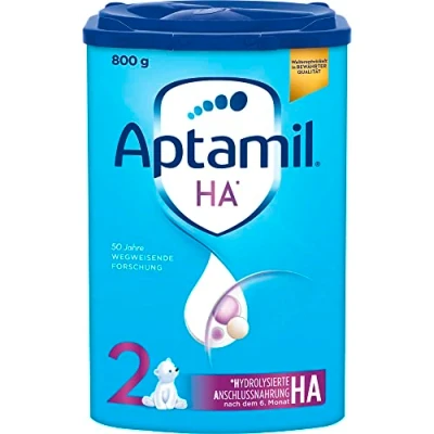 Abbildung von Aptamil HA 2 Anschlussnahrung nach dem 6. Monat, Mit Omega 3 &amp; 6, DHA, ARA ALA, Nur Laktose, Ohne Palmöl, Babynahrung, Milchpulver, 1x 800g