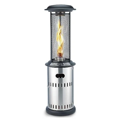 Abbildung von Enders® Heizstrahler Terrassenfeuer VULANO, 11000 W, versenkbare Säule für platzsparendes Verstauen