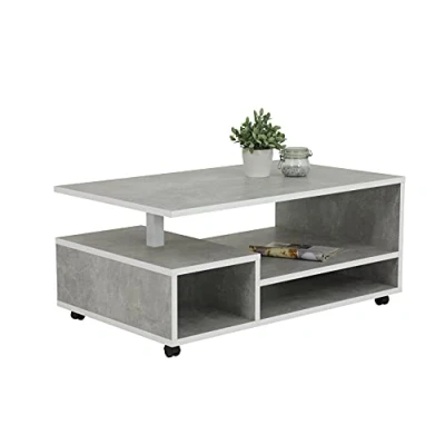 Abbildung von HELA Couchtisch, auf Rollen, industrial Design