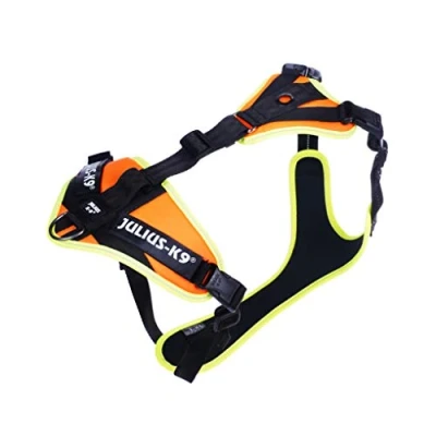 Abbildung von Julius K9 Hunde Geschirr Mantrailing neonorange