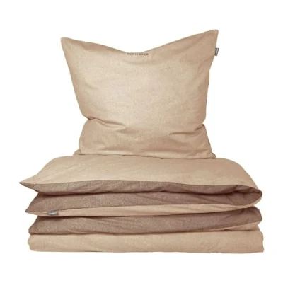 Abbildung von Schiesser Bettwäscheset Doubleface Renforcé 2 teilig 135 x 200 cm Sand