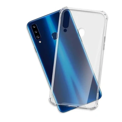Abbildung von mtb more energy® Hülle Crystal Armor kompatibel mit Samsung Galaxy A20s (SM A207, 6.5&#039;&#039;) verstärkte Ecken Anti Shock Schutzhülle Case Cover Tasche