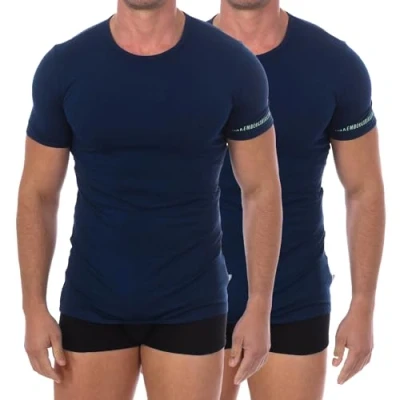 Abbildung von 2er Pack T Shirts Fashion Organicotton, marineblau, XL
