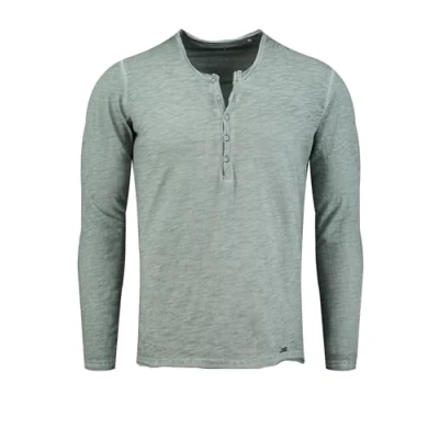 Abbildung von KEY LARGO Men Herren Knopfleiste T Shirt, Faded Moss (1541), L