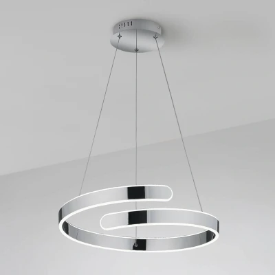 Abbildung von TRIO Leuchten LED Pendelleuchte Parma, Dimmfunktion, mehrere Helligkeitsstufen, fest integriert, Neutralweiß, Hängelampe neutralweiß 4000K, 4500 Lumen 37W, dimmbar höhenverstellbar