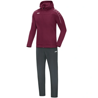 Abbildung von JAKO Herren Präsentationsanzug Classico mit Kapuze, maroon, XXL, M9650