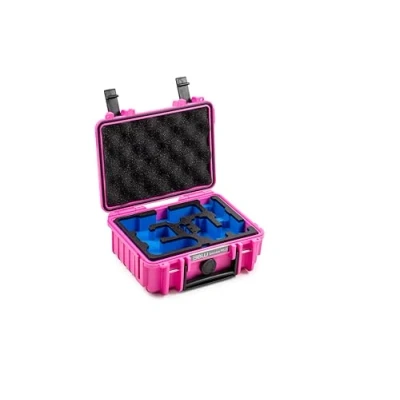 Abbildung von B&amp;W International Transportkoffer Outdoor für DJI Osmo Pocket 3 Kreativ Combo Type 500 Pink wasserdicht nach IP67 Zertifizierung, staubsicher, bruchsicher und unverwüstlich