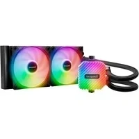 Abbildung von be quiet! Light Loop 240mm Black Wasserkühlung für übertaktete Systeme, 2x Wings LX 120mm PWM high speed ARGB Lüfter, Stylischer Kühlblock, mit Hub, beeindruckend hohe Kühlleistung