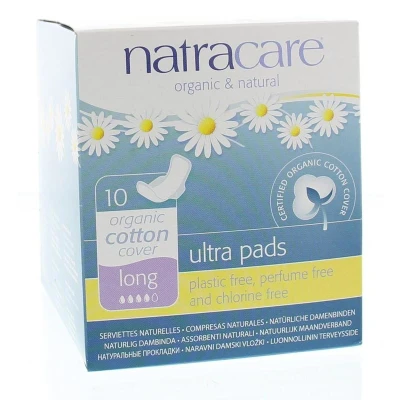 Abbildung von NATRACARE Ultra Binden mit Flügeln, lang, 10 Stück