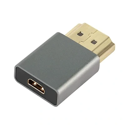 Abbildung von QIANRENON Micro HDMI zu Konverter Adapter Vergoldeter Stecker auf Buchse Extender 4K 3D@60Hz
