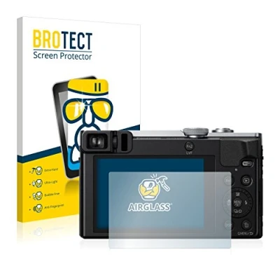 Abbildung von BROTECT Schutzglas für Panasonic Lumix DMC TZ70 Schutzfolie Panzer Folie Glas [Extrem Kratzfest 9H, Anti Fingerprint, Ultra Transparent]