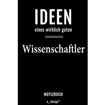 Abbildung von Notizbuch für Wissenschaftler: Originelle Geschenk Idee [120 Seiten liniertes blanko Papier]