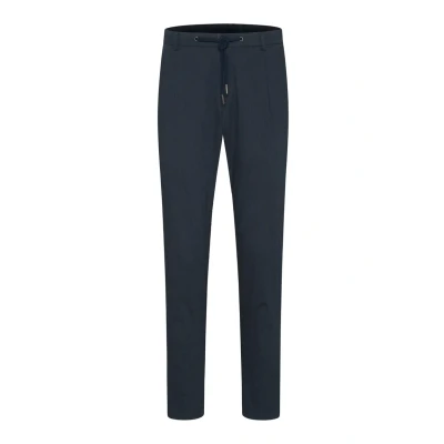 Abbildung von bugatti Bundfalten MIT Konischer Passform Stoffhose, Herren, Größe: 35x30, Marine