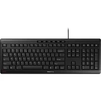 Abbildung von CHERRY STREAM KEYBOARD, Kabelgebundene Tastatur, EU Layout (QWERTY), Flüsterleiser Tastenanschlag, Einzigartiges Tippgefühl, Flaches Design, Schwarz