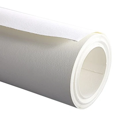 Abbildung von Clairefontaine 96701C Rolle Aquarellpapier (mit feinkörnung Etival, 100% Zellulose, 300 g, 1,3 m x 10 m, professionelle Qualität, ideal für Künstler), feinkörnig &quot;Cold pressed&quot;, weiß