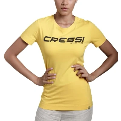 Abbildung von Cressi T Shirt, Lady, Gelb Shwarz, L