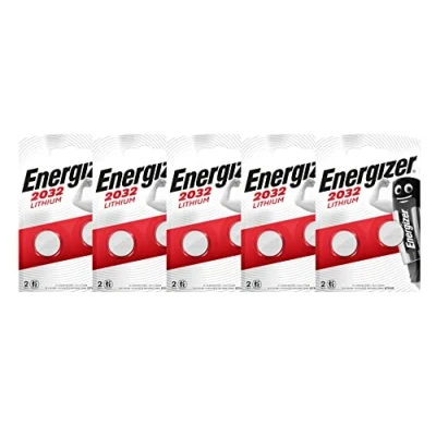 Abbildung von Energizer CR2032 Lithium Batterien, 3 V, 2 Batterien (insgesamt 10 Batterien)