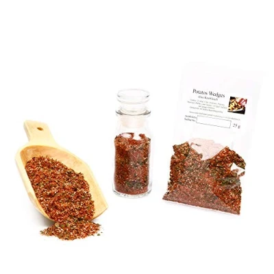 Abbildung von Potatos Wedges Gewürzmischung ohne Knoblauch Bratkartoffelgewürz, Kartoffelgewürz, BBQ Gewürz, glutenfrei, 25g