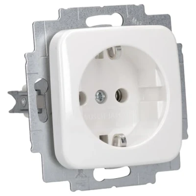 Abbildung von Busch Jaeger 20 EUC 214 SCHUKO® SCHUKO Steckdosen Einsatz Alpinweiß Reflex