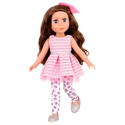 Abbildung von Glitter Girls Puppe Bluebell Bewegliche 36cm mit Kleidung, Zubehör und langen Haaren zum frisieren Spielzeug ab 3 Jahren (6 Teile)