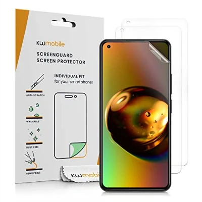 Abbildung von kwmobile 3X Displayschutzfolie kompatibel mit Xiaomi 11 Lite (5G) NE/Mi Folie klare Schutzfolien Set in transparent