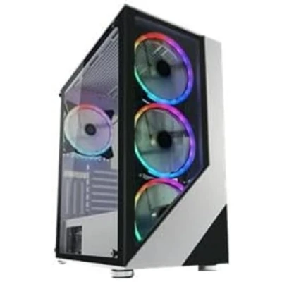 Abbildung von LC Power Gehäuse Gaming 803W ON LUCIDD_X RGB Weiß