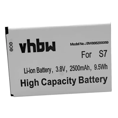 Abbildung von vhbw Akku kompatibel mit Ulefone S7 Handy Smartphone Telefon (2500mAh, 3,8V, Li Ion)