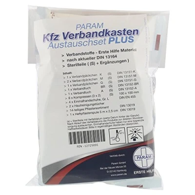 Abbildung von Verbandkasten Austauschset PLUS Kfz DIN 1 St