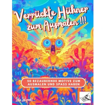Abbildung von Verrückte Hühner zum Ausmalen: 50 bezaubernde Motive Ausmalen und Spass haben