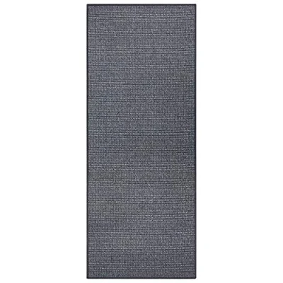 Abbildung von BT Carpet Bouclé Läufer Küchenläufer rutschfest Teppichläufer Flachgewebe Kurzflor Teppich Küchenteppich für Flur, Küche, Wohnzimmer, Badezimmer, Bad Anthrazit, 80x150cm