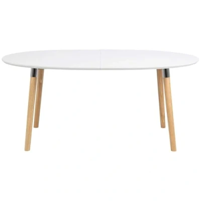 Abbildung von AC Design Furniture Kim Esstisch, L: 170 x B: 100 H: 74 cm, Weiss, Holz/Chrom, 1 Stk