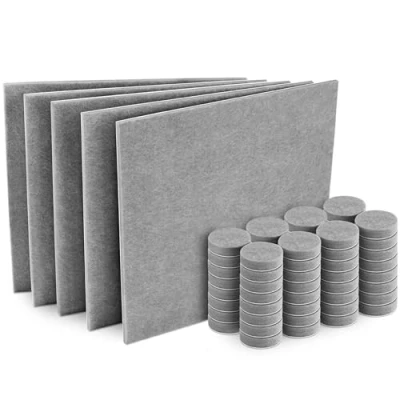 Abbildung von Filzada Filzgleiter Selbstklebend Platten Set 200x200mm &amp; Ø20mm Möbelgleiter