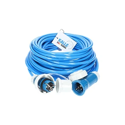 Abbildung von AQUASAFE Druckwasserdichte Polyurethanverlängerung 230V IP68 H07BQ F 3G 2,5mm² von KALLE DAS KABEL 50 Meter