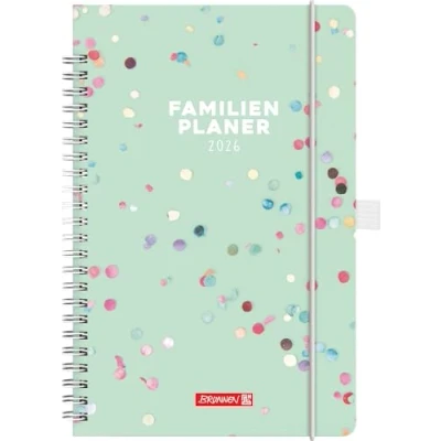 Abbildung von Brunnen Familienplaner A5 1 Woche/2 Seiten Hardcover Einband Confetti