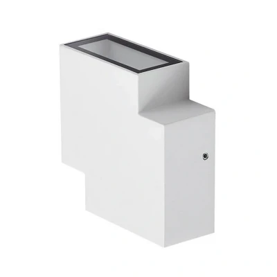 Abbildung von Lindby LED Außenwandleuchte Fendir, weiß, Alu, 10,5 cm