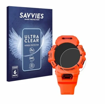 Abbildung von Savvies 6 Stück Schutzfolie für Casio G Shock GBA 900 Displayschutz Folie Ultra Transparent