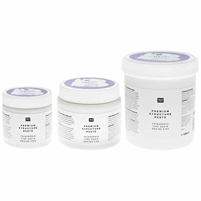 Abbildung von Rico Design Strukturpaste Premium, Feink?rnig, wei?, 1000 ml